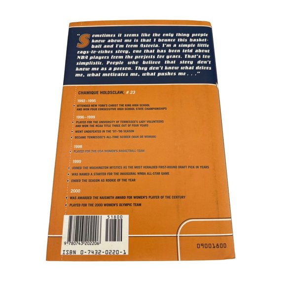 Chamique On Family Focus and Basketball 2000 First Edition Book Signed Scribner - Picture 2 of 8